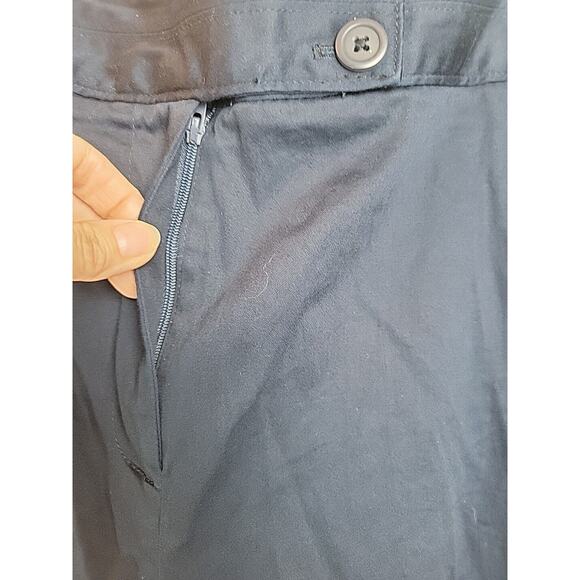 Lane Bryant Navy Blue Straight Leg High Rise Casual Cropped Pants Womens Size 26 - Picture 9 of 10